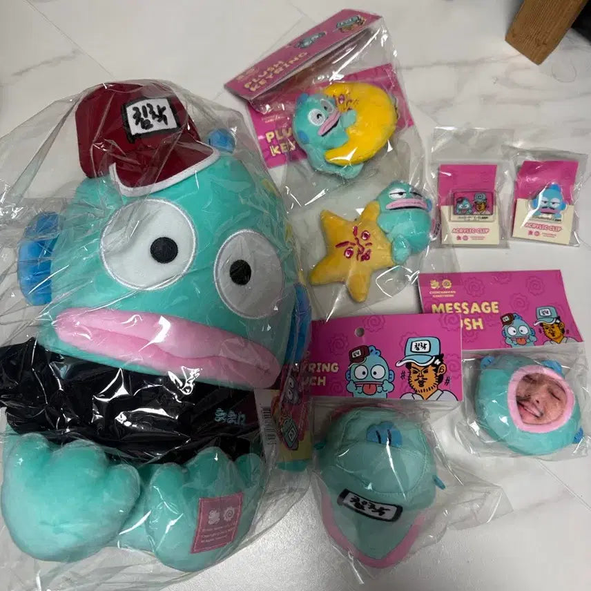 [BUNJANG] Chimchakman &amp; Hangyodong Collaboration Plush, Keyring, Acrylic Bundle Set / 침착맨 한교동 콜라보 일괄판매