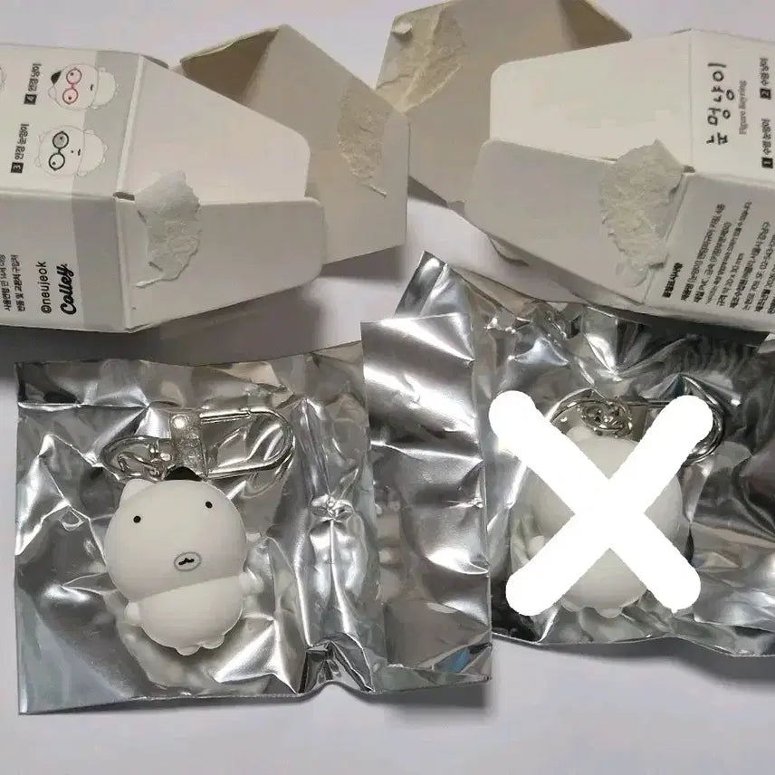 [BUNJANG] Nunchi Cat Nunchi Figure Keychain / 눈멍냥이 눈멍이 피규어 키링