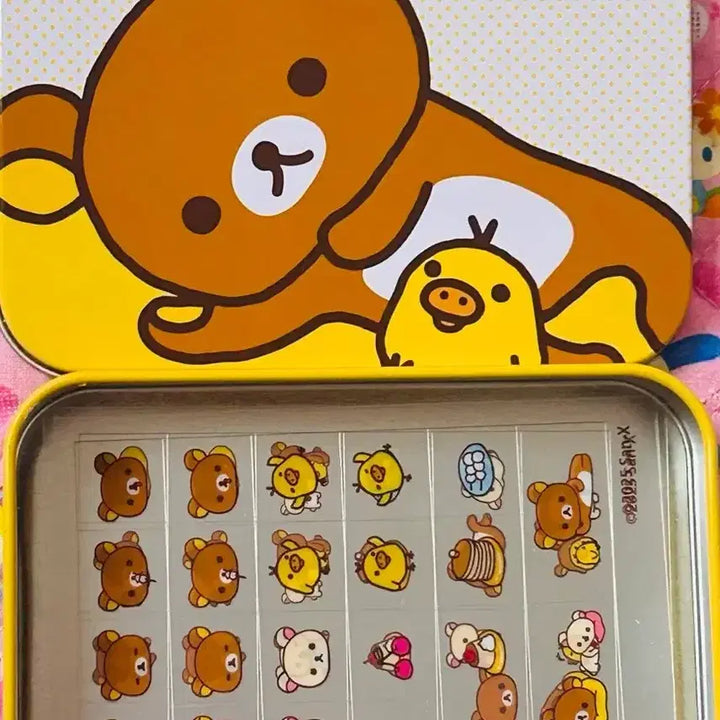 [BUNJANG] Rilakkuma Tin Case Sticker Set / 리락쿠마 틴케이스 스티커 세트
