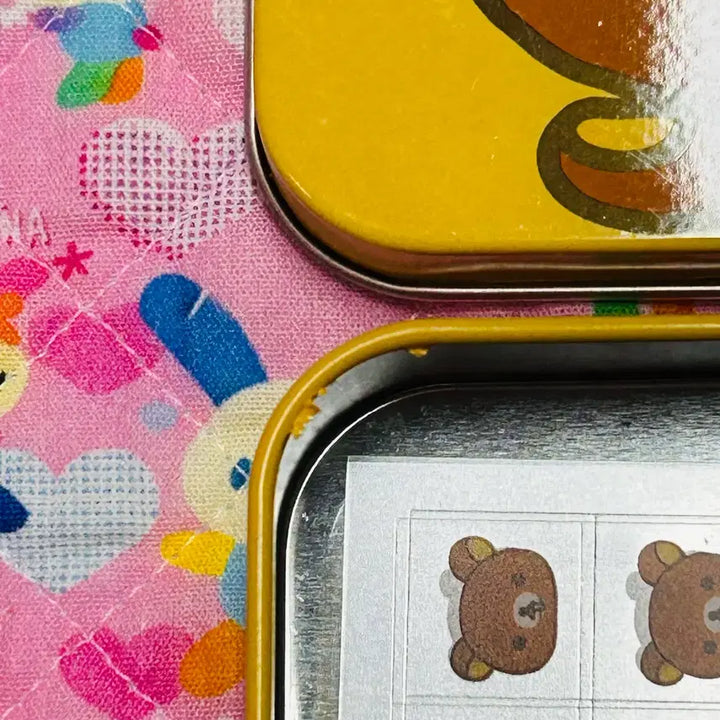 [BUNJANG] Rilakkuma Tin Case Sticker Set / 리락쿠마 틴케이스 스티커 세트