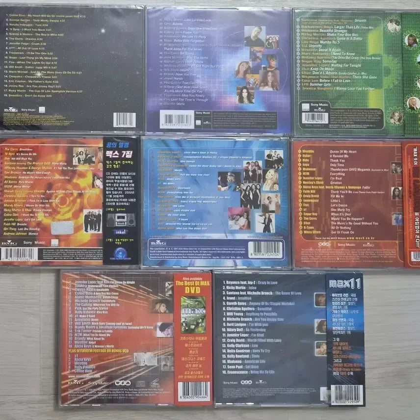 [BUNJANG] Compilation Max 4-11 Full 8 CDs (Sealed) / 팝 컴필레이션 맥스 Max 4-11집 총 8장 (미개봉 CD)