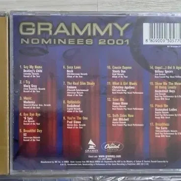 [BUNJANG] Grammy Nominees 2000-2006 Unsealed CD Box Set / 그래미 노미네이트 2000-2006 총 7장 (미개봉 CD)