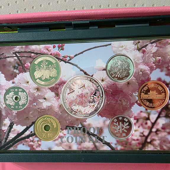 [BUNJANG] Japan 2007 Cherry Blossom Medallion Current Coin Proof Mint Set / 일본 2007년 벚꽃 메달 포함 현행 주화 프루프 민트세트