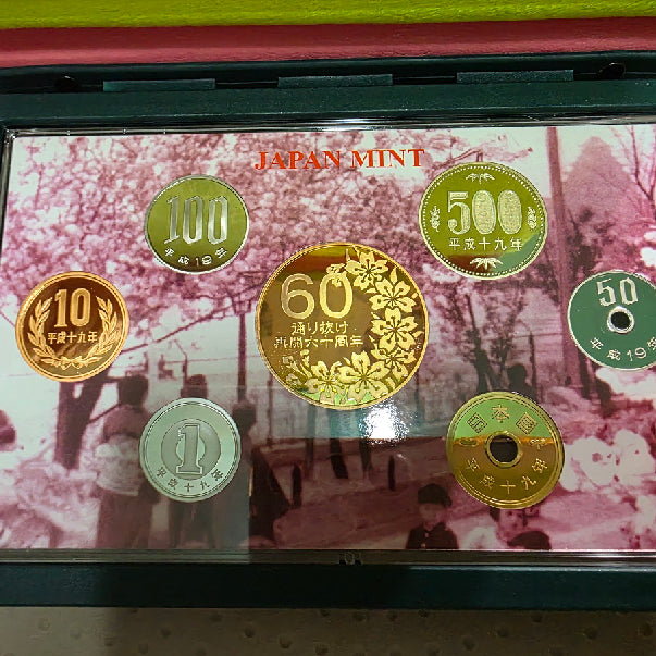 [BUNJANG] Japan 2007 Cherry Blossom Medallion Current Coin Proof Mint Set / 일본 2007년 벚꽃 메달 포함 현행 주화 프루프 민트세트