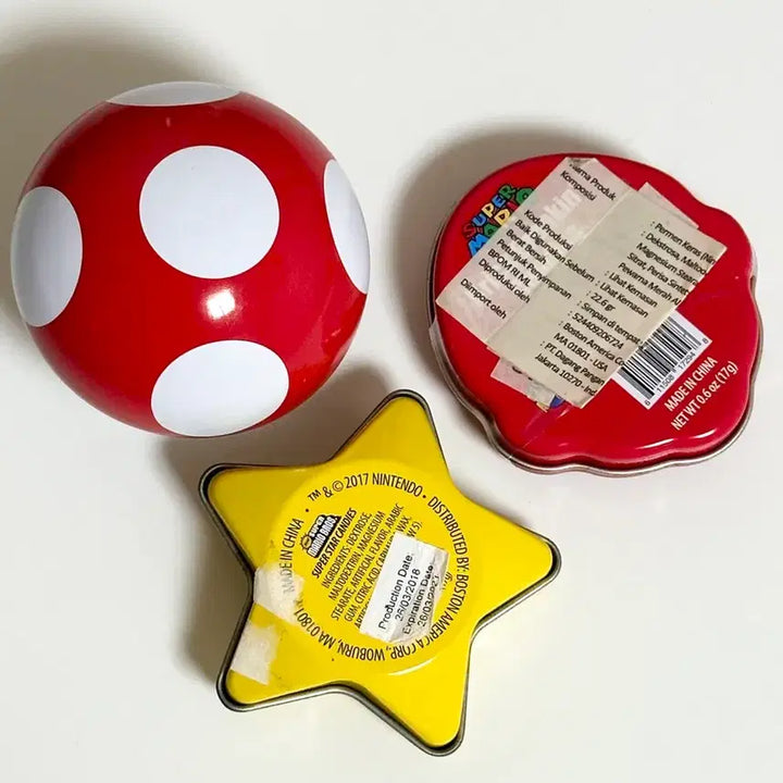 [BUNJANG] Super Mario 3 Types Candy Tin Case Set / 슈퍼마리오 틴케이스 캔디 3종