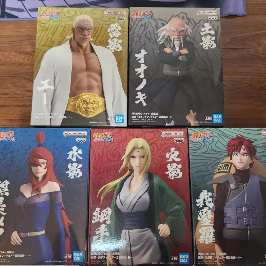 [BUNJANG] Naruto 5 Kage 5-Piece Figure Set / 나루토 집결 5카게 5종 피규어 최저가 판매합니다