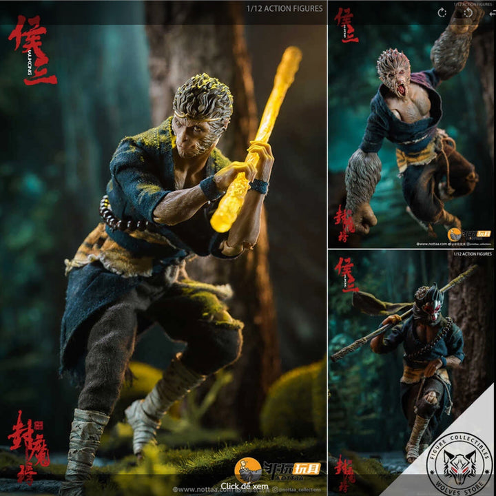 [BUNJANG] Nottaa Studio 1/12th Scale Hou San (Monkey King) Action Figure Deluxe Version / Nottaa Studio(노타 스튜디오)의 1/12 손오공 액션 피규어 디럭스