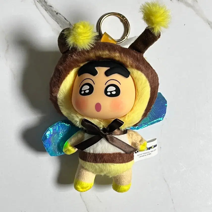 [BUNJANG] Crayon Shin-chan Honey Bee Plush Keychain / 꿀벌 짱구 인형 키링