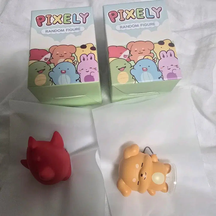 [BUNJANG] Pixelly Character Bundle Set / 픽셀리 피규어 라더 덕개 일괄