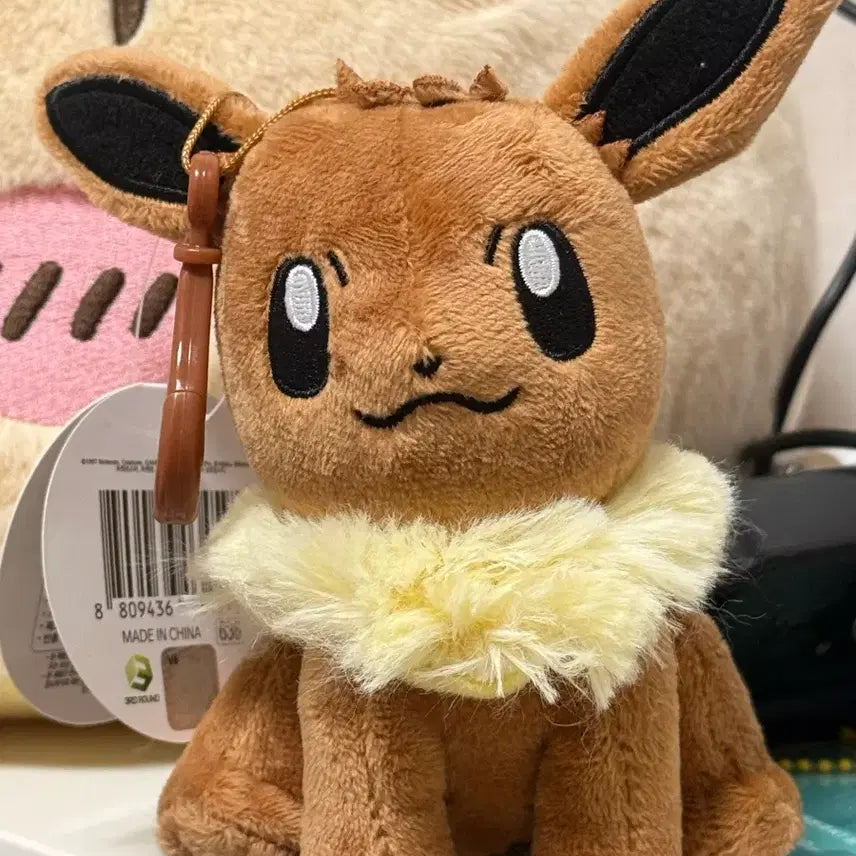 [BUNJANG] Eevee Pokemon Plush Keychain / 포켓몬스터 이브이 인형 키링