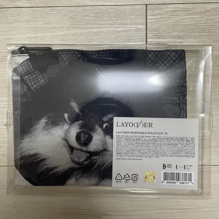 [BUNJANG] BTS V Layover Reversible Pouch (Official Merch) / 뷔 레이오버 리버시블 파우치