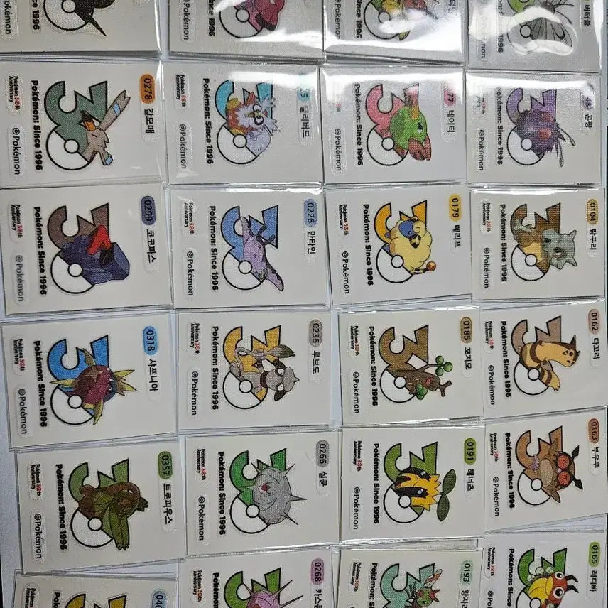 [BUNJANG] Pokemon 30th Anniversary Logo Sticker / 포켓몬 30주년 로고 띠부씰 판매 개당
