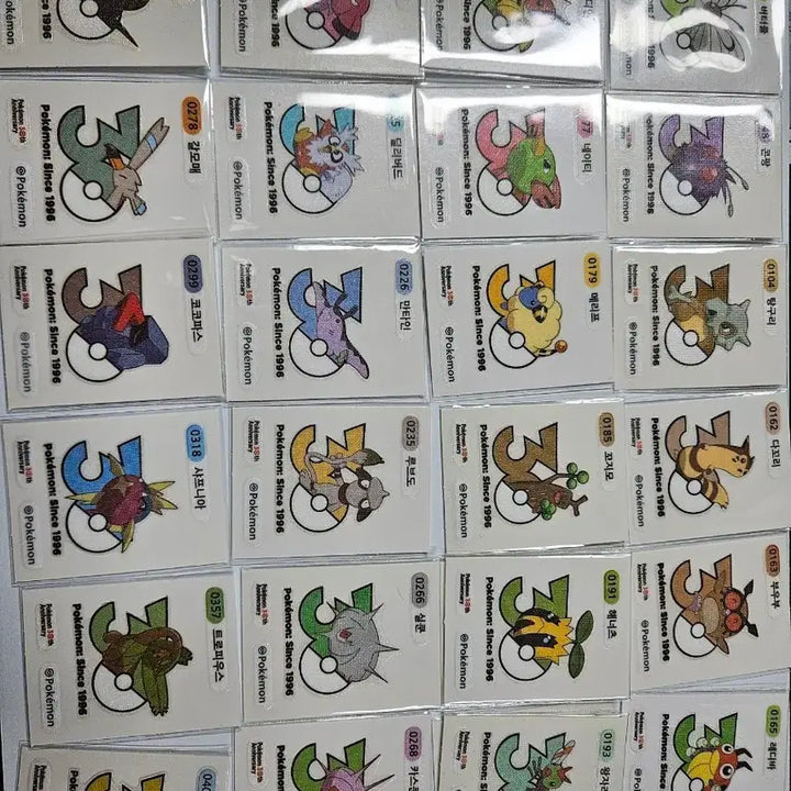 [BUNJANG] Pokemon 30th Anniversary Logo Sticker / 포켓몬 30주년 로고 띠부씰 판매 개당