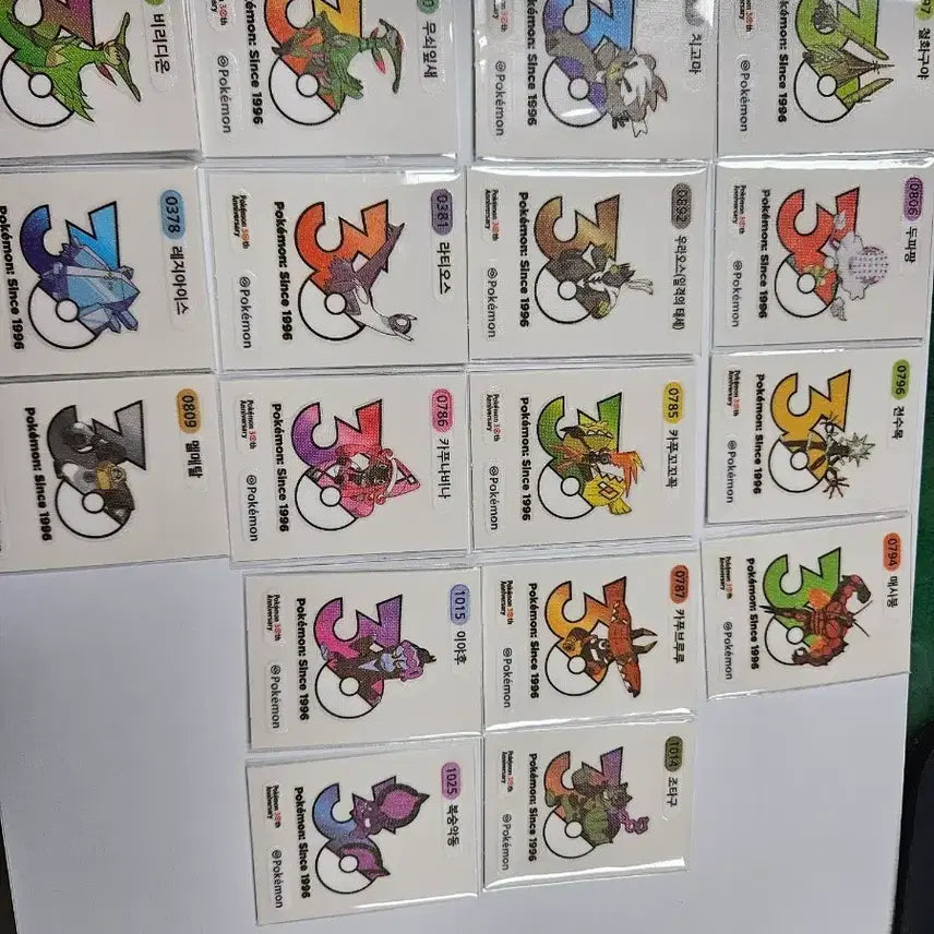 [BUNJANG] Pokemon 30th Anniversary Logo Sticker / 포켓몬 30주년 로고 띠부씰 판매 개당