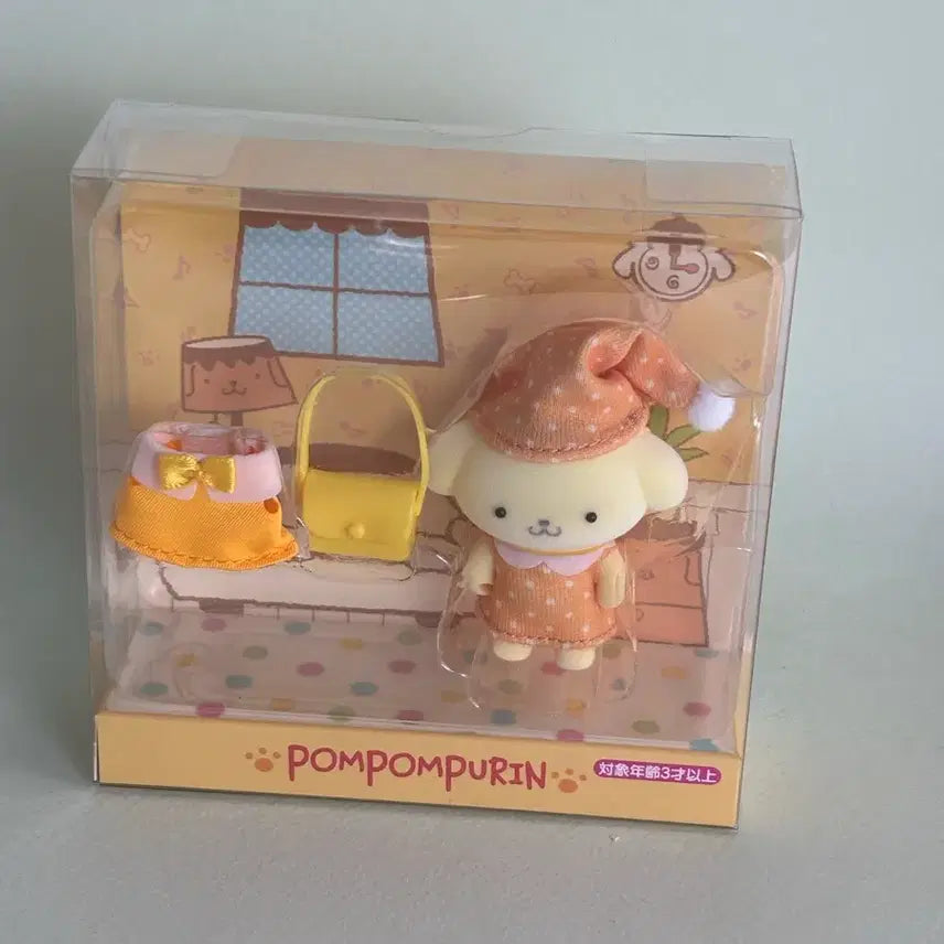 [BUNJANG] Sanrio Pompompurin Fluffy Doll Orange Dress Set / 폼폼푸린 플로키 인형 오렌지 원피스 세트