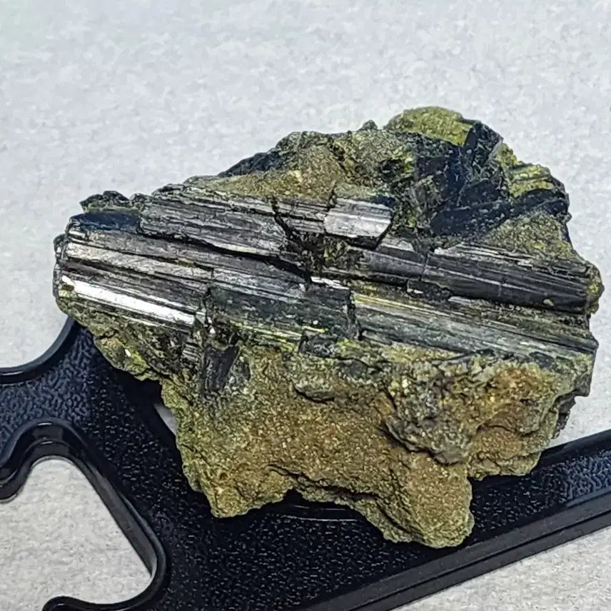 [BUNJANG] Natural Black Tourmaline Rough Stone with Stand / 천연 블랙수정 토르말린 원석+받침대