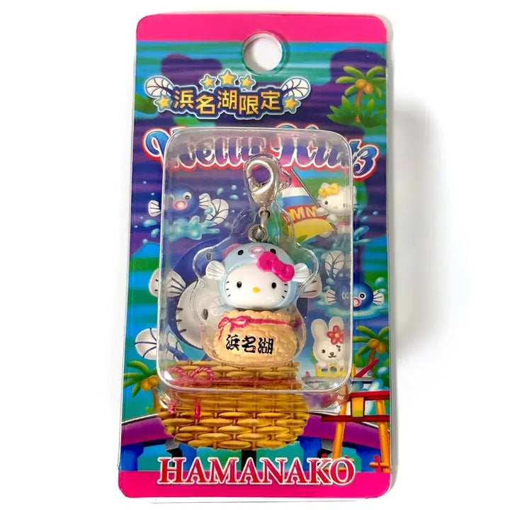 [BUNJANG] Sanrio Hamako Limited Blowfish Kitty Strap Box Set / 고전 하마나코 한정 물고기 복어 키티스트랩 박스형 킽스 산리오