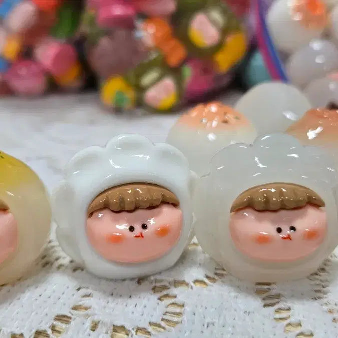 [BUNJANG] AMLLS Style Cute Dumpling Character Keyring Figure / AMLLS 스타일귀여운 만두 교자 대 캐릭터 키링 피규어