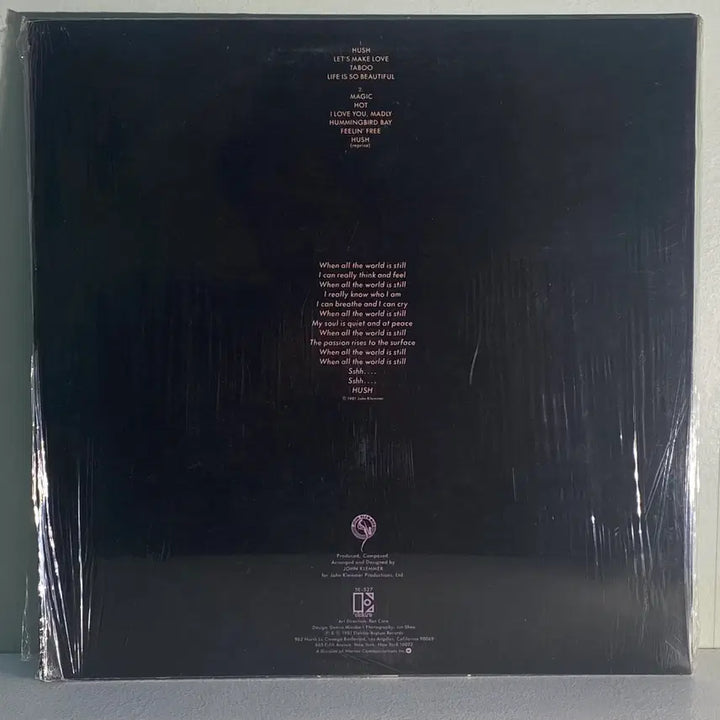 [BUNJANG] John Klemmer Hush Fusion Jazz LP / (수입중고LP-퓨젼재즈) John Klemmer -Hush