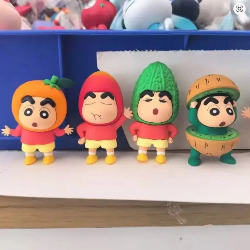 [BUNJANG] Crayon Shin-chan Fruit &amp; Vegetable Figure Blind Box / 짱구는 못말려 과일 야채피규어 블라인드박스