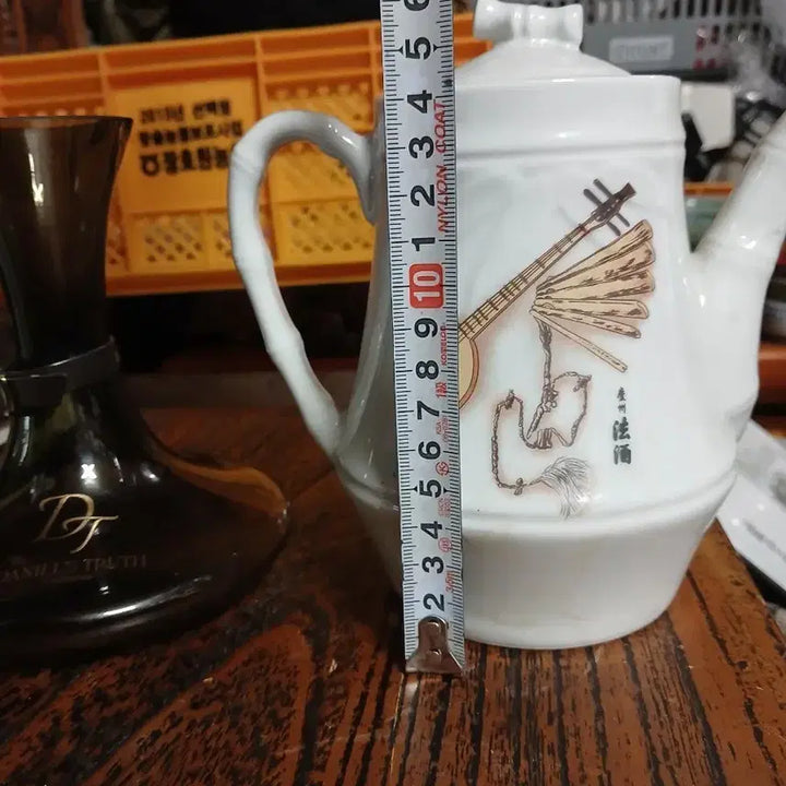 [BUNJANG] Vintage Kettle and Glass Vase Set / 빈티지주전자와유리꽃병.두점일괄