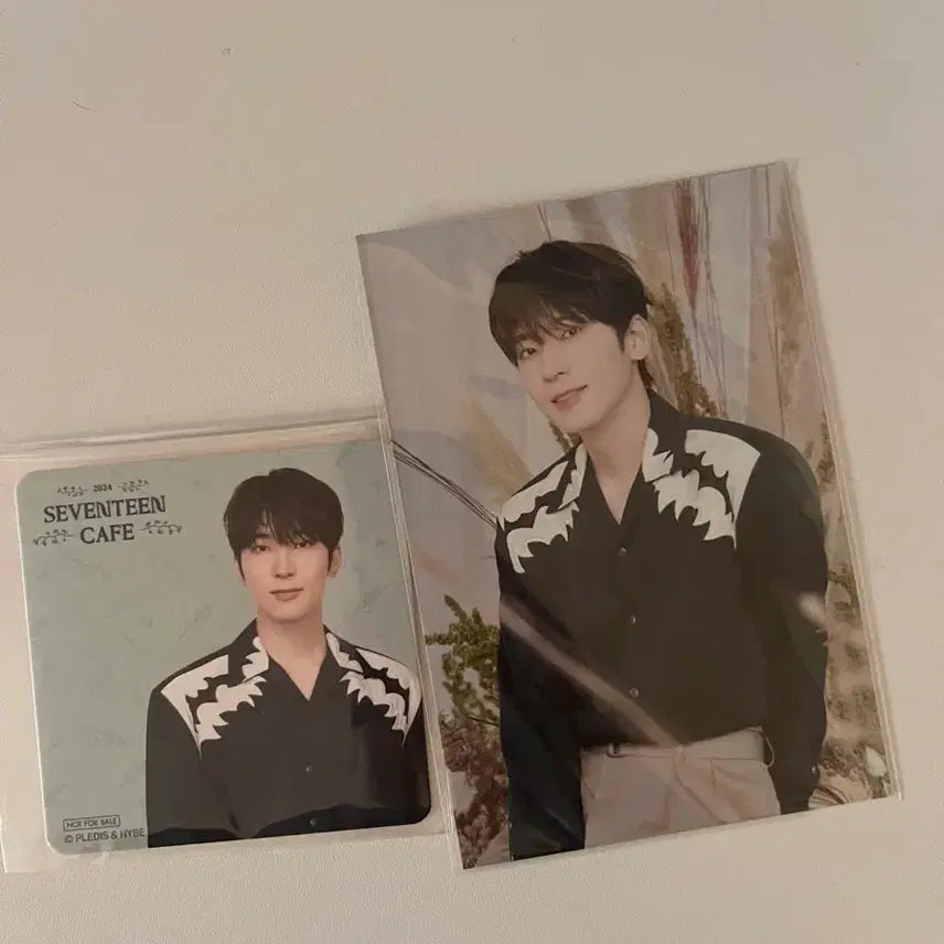 [BUNJANG] Seventeen Wonwoo 2024 Cafe Postcard Bundle Set / 세븐틴 원우 2024카페 엽서 3종 일괄판매