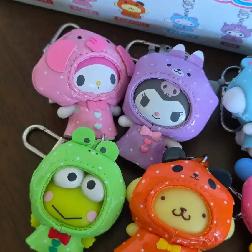[BUNJANG] Sanrio Chibitomo Rainy Coat Set / 산리오 치비토모 우비 레인코트 6종 일괄