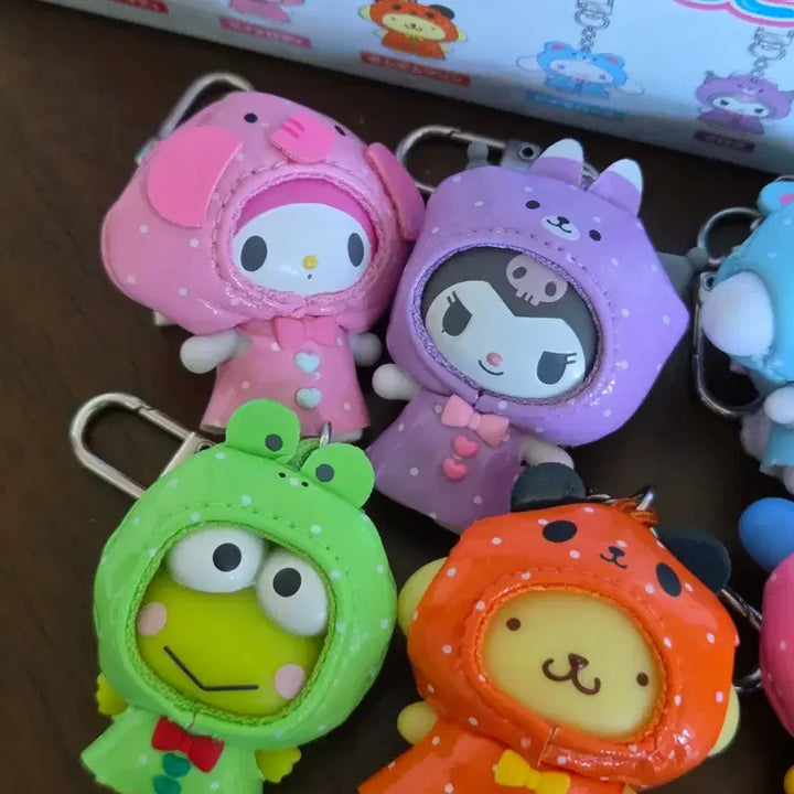 [BUNJANG] Sanrio Chibitomo Rainy Coat Set / 산리오 치비토모 우비 레인코트 6종 일괄