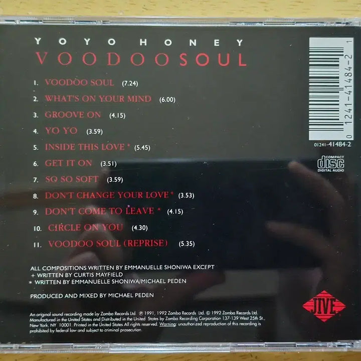 [BUNJANG] Yo Yo Honey Voodoo Soul US Version CD / CD 음반 Yo Yo Honey 요요 허니 - Voodoo Soul 미국반