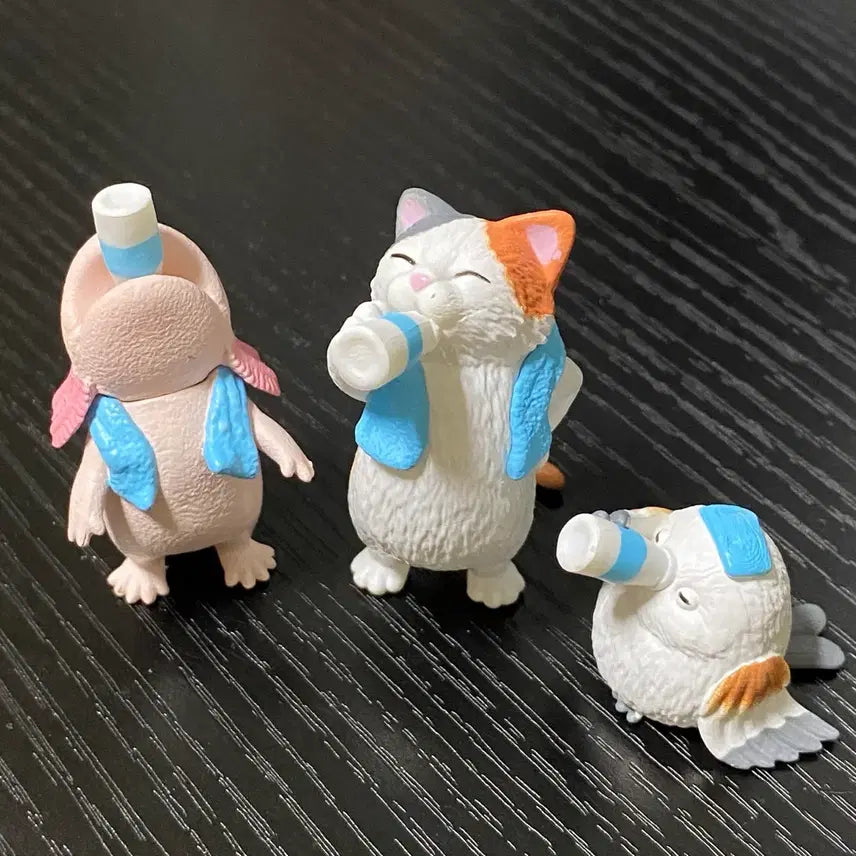 [BUNJANG] Totono Animal Sauna Gacha 3 Types Figure Bundle Set / 일괄) 토토노우 동물 사우나 가챠 3종 피규어