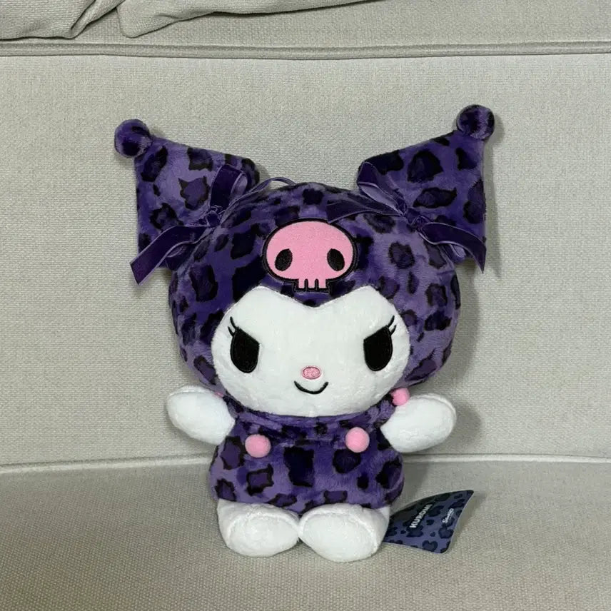 [BUNJANG] Sanrio Kuromi Leopard Medium Plush / (새상품) 산리오 레오파드 쿠로미 중형 인형