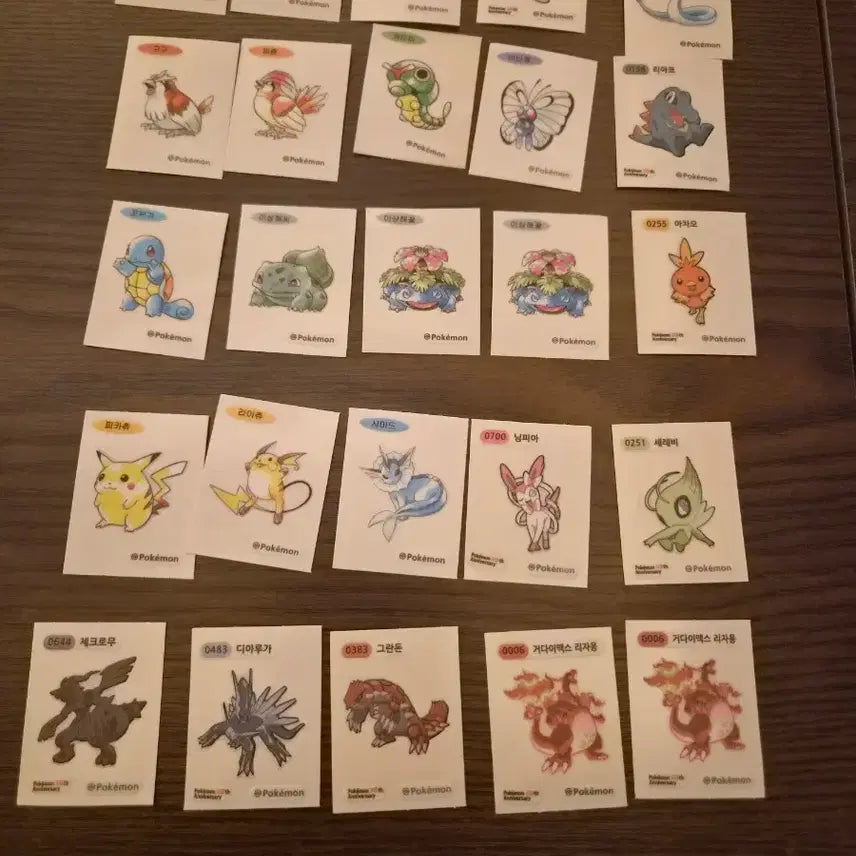 [BUNJANG] Pokemon Stickers Bundle Set (69 pcs) / 포켓몬 띠부실 69장 일괄 판매