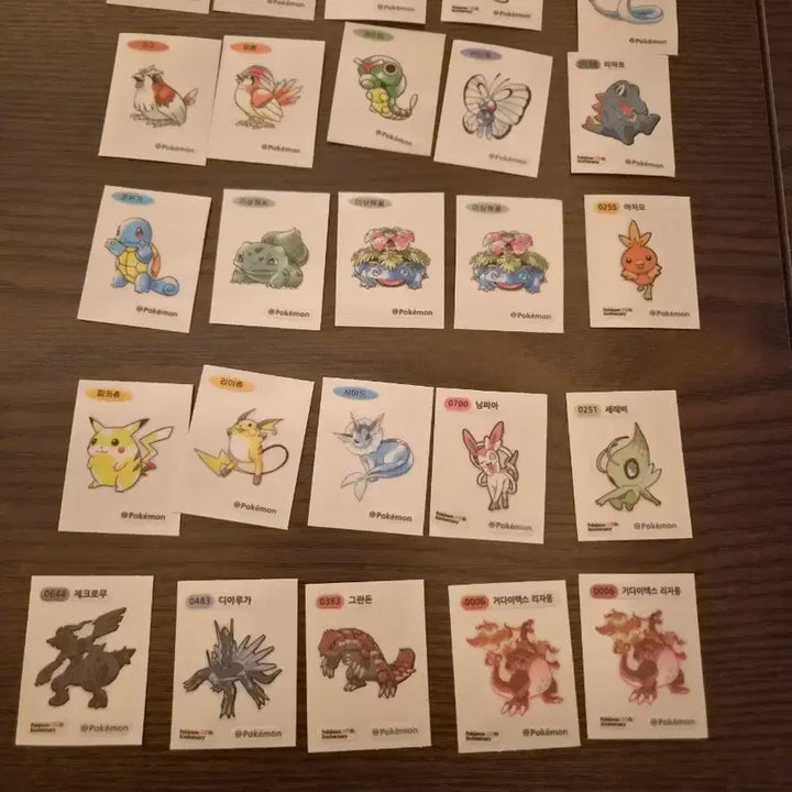 [BUNJANG] Pokemon Stickers Bundle Set (69 pcs) / 포켓몬 띠부실 69장 일괄 판매