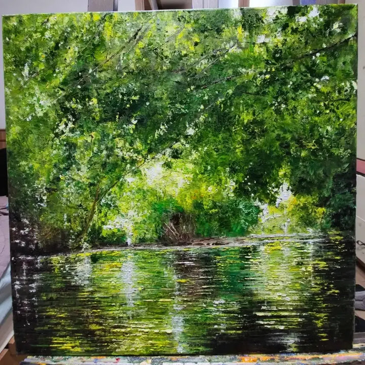 [BUNJANG] Summer on the Seine 50x50cm Print / 여름의 센강