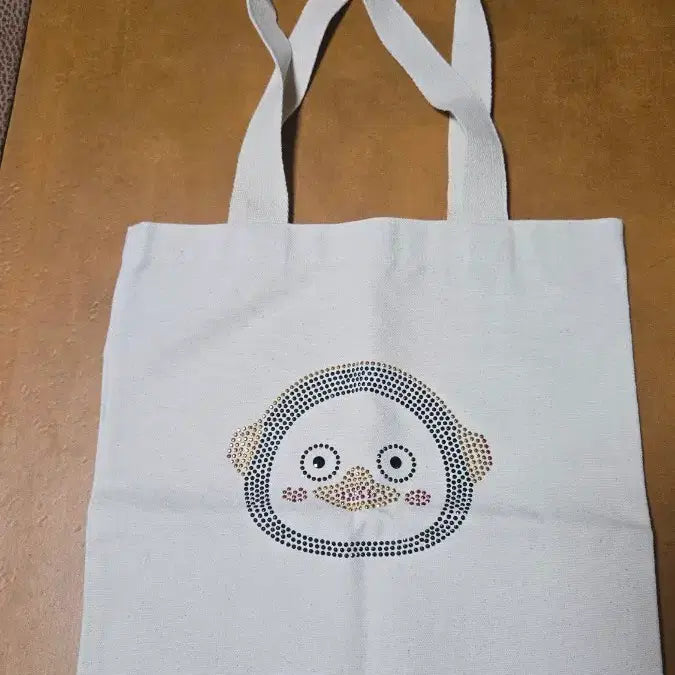 [BUNJANG] Pengsoo Beaded Eco Bag / 펭수 비즈 에코백