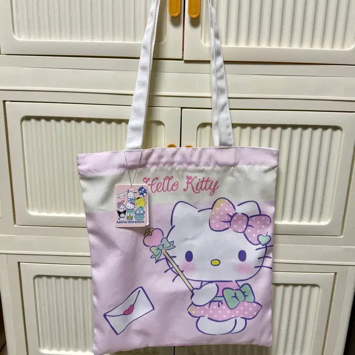 [BUNJANG] Sanrio Hello Kitty Eco Bag Pink / 산리오 헬로키티 에코백 핑크 새상품