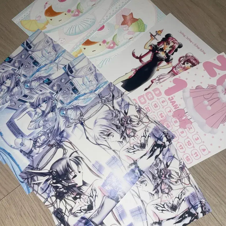 [BUNJANG] Happy Nyan Day Sticker and Postcard Bundle Set / 다꾸 스티커/엽서 1,2사진 전부 일괄