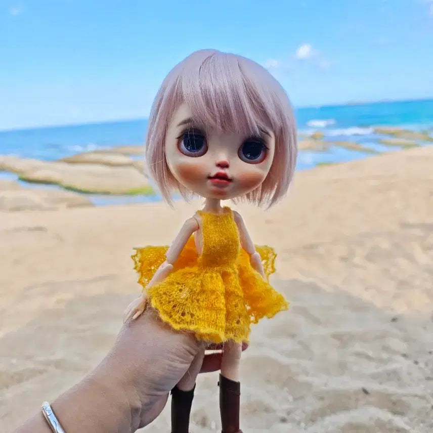 [BUNJANG] Blythe Doll Wig Short Blonde Bob / 브라이스 인형 가발