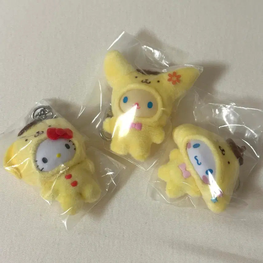 [BUNJANG] Sanrio Pompompurin 30th Anniversary Chibi Tomo 3종 Bundle Set (Hello Kitty, Usahana, Cinnamoroll) Vinyl Unsealed / 산리오 폼폼푸린 30주년 치비토모 3종 일괄 비닐미개봉 (키티, 우사하나, 시나모롤)