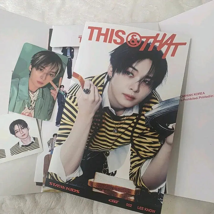 [BUNJANG] Stray Kids Lee Know THIS&amp;THAT &amp; Version Photobook Photocard / [스트레이키즈] 리노 THIS&amp;THAT &amp;버전 포토북 포토카드