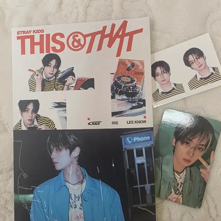 [BUNJANG] Stray Kids Lee Know THIS&amp;THAT &amp; Version Photobook Photocard / [스트레이키즈] 리노 THIS&amp;THAT &amp;버전 포토북 포토카드