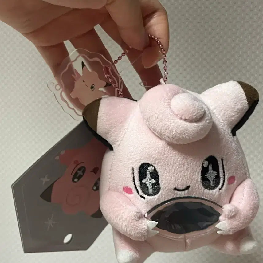[BUNJANG] Pokemon Clefairy Evolution Stone Series Mascot Keychain Plush / 포켓몬스터 삐삐 진화의돌 시리즈 마스코트 키링 인형