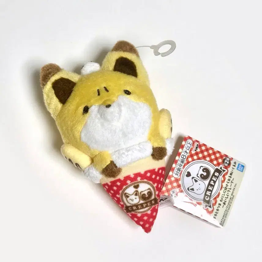 [BUNJANG] Tanuki and Kitsune Crepe Plush Keychain / 타누키와키츠네 너구리와 여우 타누키와 키츠네 크레페 인형 누이