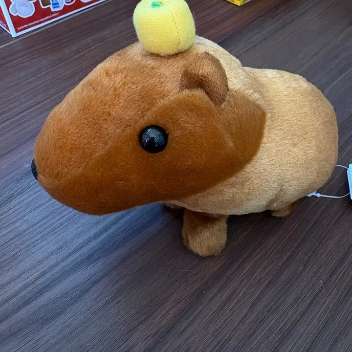 [BUNJANG] Capybara Plush Toy with Orange Accessory / 귤 카피바라 인형