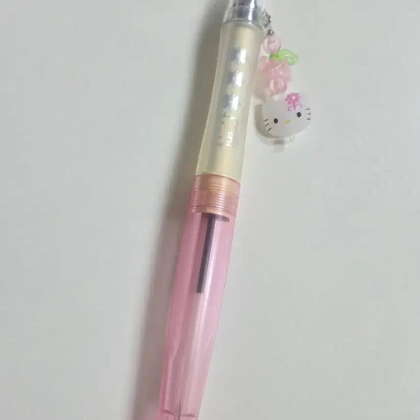 [BUNJANG] Vintage Kitty Dr. Grip Bead Ballpoint Pen / 고전키티 볼펜 고전키티 닥터그립 비즈 볼펜 카오하나 볼펜