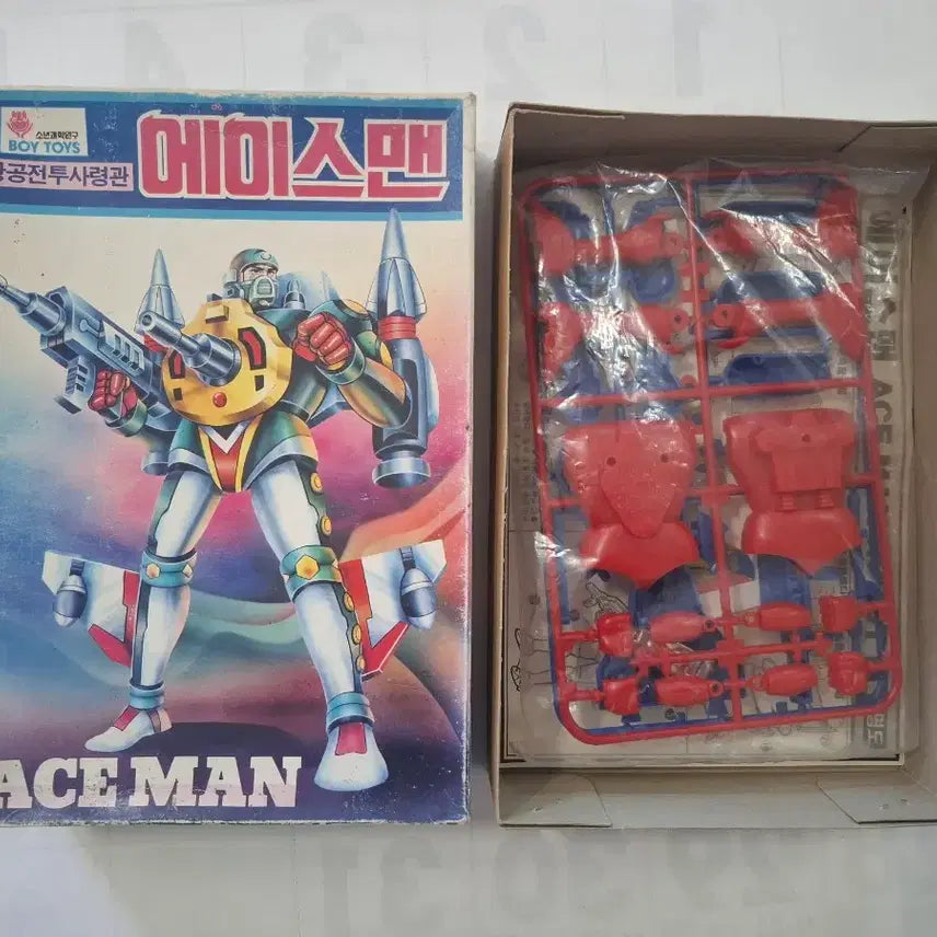 [BUNJANG] Boy Science Classic Pula Ace Man Toy, Air Combat Commander / 소년과학 고전프라 에이스맨 장난감 항공전투사령관