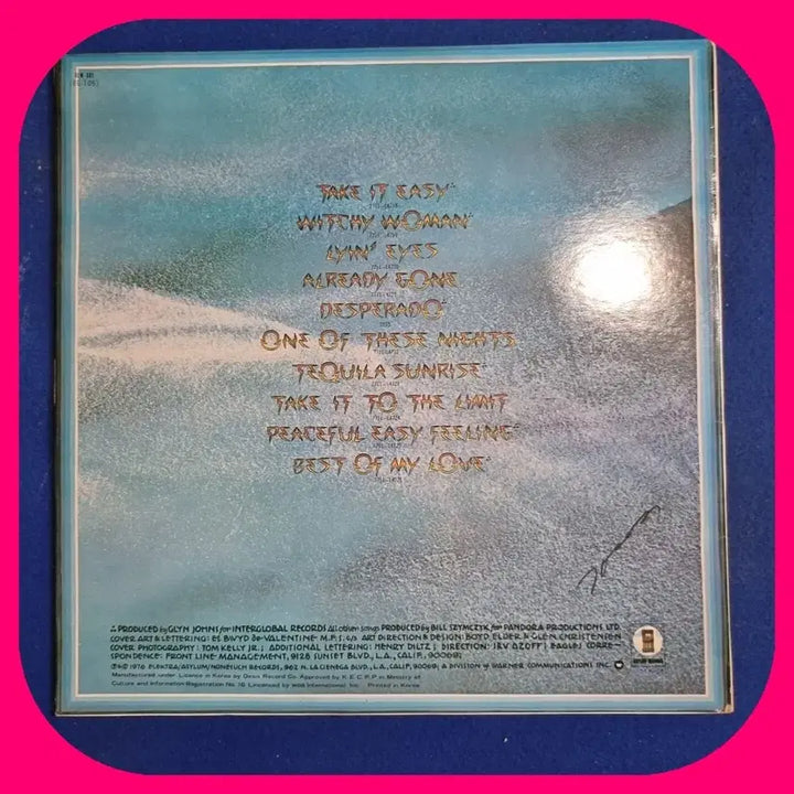 [BUNJANG] The Eagles LP NM/NM / 이글스 LP.NM/NM