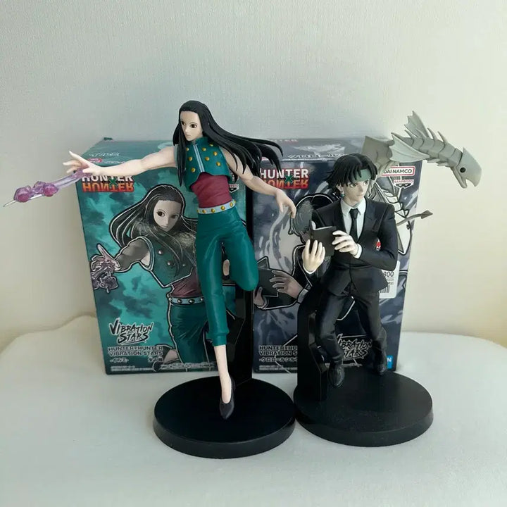 [BUNJANG] Hunter x Hunter Chrollo &amp; Illumi Vibration Figures Bundle Set / 헌터헌터 클로로, 이르미 바이브레이션 피규어 2개 일괄