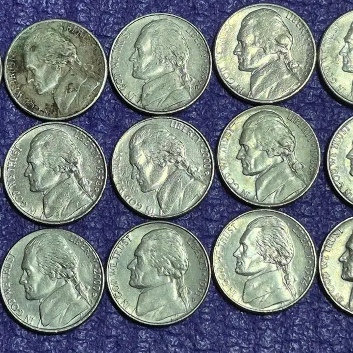 [BUNJANG] 1971-D Jefferson Nickel Coin Collection / 1971년D외14점 제퍼슨 니켈 주화. 미 홀더 처리