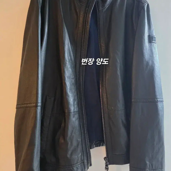 [BUNJANG] NCT x Tommy Hilfiger Leather Jacket / 엔시티 플리마켓 타미힐피거 가죽 자켓